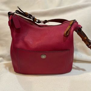 Coach pink leather purse